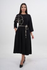 Трикотажне плаття з вишивкою